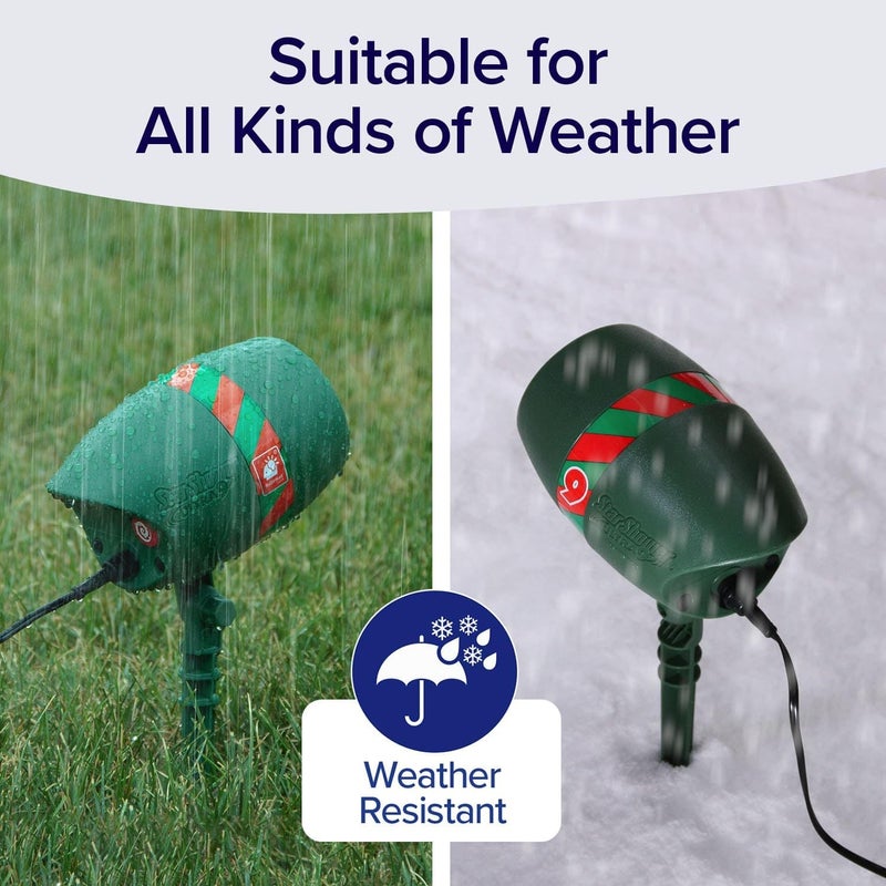 Star Shower Ultra 9 Outdoor Christmas Laser Holiday Projector with Remote, 2 Pack, w/ 9 Unique Patterns, Showers Home w/Thousands of Lights, 3 Color Combinations, Up to 3200 Sq Ft - Image 3